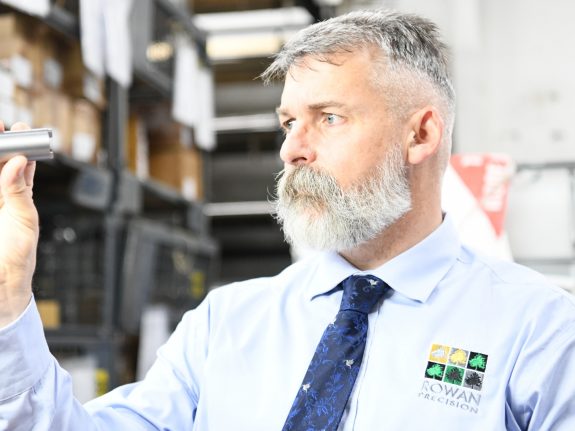 sustainable LED lighting enabling aerospace manufacturing at Rowan Precision